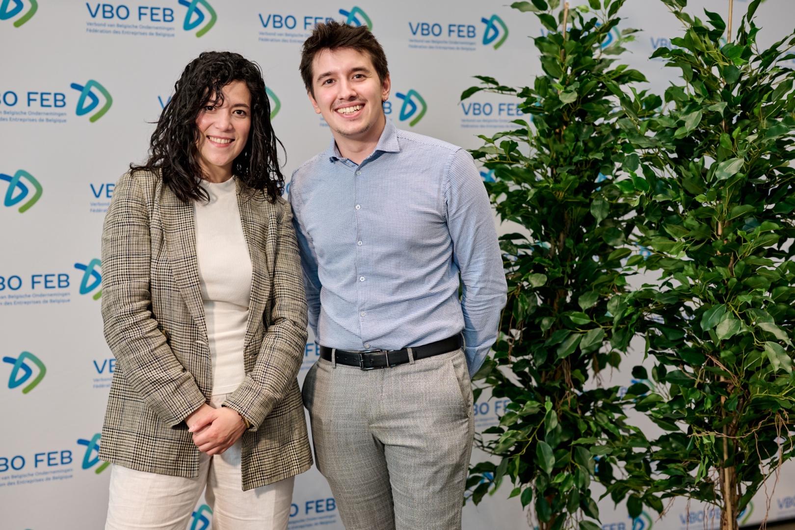 Sara Oualad (CEO Molengeek) en Basile Midrez